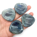 1pc Flash stone Cabochons Heart-shaped Natural Semi-precprecious Stone Beads