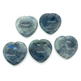 1pc Flash stone Cabochons Heart-shaped Natural Semi-precprecious Stone Beads