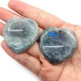 1pc Flash stone Cabochons Heart-shaped Natural Semi-precprecious Stone Beads