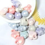 Acrylic DIY Mix Shape Beads Plastic Jewelry Accessoriess 50 Pieces