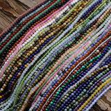 Rose Quartz Small Faceted Beads Strand Natural Stone Loose Beads
