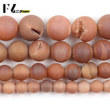 Champagne Metallic Coated Druzy Agates Beads 6/8/10/12mm