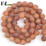 Champagne Metallic Coated Druzy Agates Beads 6/8/10/12mm