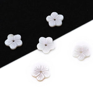 Natural Freshwater Shell Flower Pendant Charm for DIY Jewelry