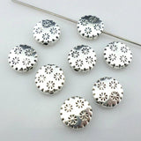 32pcs Tibetan Silver Snowflake Spacer Beads 10mm Jewelry Findings