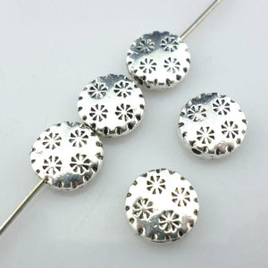 32pcs Tibetan Silver Snowflake Spacer Beads 10mm Jewelry Findings
