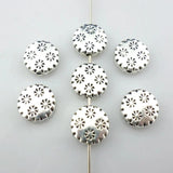 32pcs Tibetan Silver Snowflake Spacer Beads 10mm Jewelry Findings