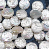 16-17mm Natural Purple Freshwater Pearl Round Perforated Pendant