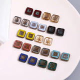 10-11mm Square Crezh Glass Beads for DIY Jewelry Making