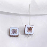 10-11mm Square Crezh Glass Beads for DIY Jewelry Making
