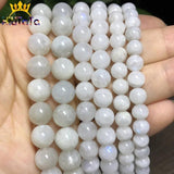 Moonstone Beads Round Spacer Loose Beads 15'' 6/8/10mm