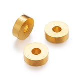 50pc Golden Brass Rondelle Spacer Beads 6x2mm