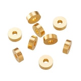 50pc Golden Brass Rondelle Spacer Beads 6x2mm