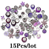 15Pcs Special Mixed Charm Beads Pendant for DIY Jewelry Making