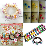 20pc 20mm Frangipani Polymer Clay Flower Beads for Jewelry Making