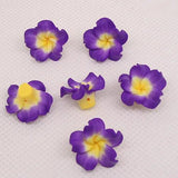 20pc 20mm Frangipani Polymer Clay Flower Beads for Jewelry Making
