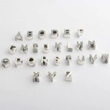 A-R Women Bracelets Bead Charm Alphabet 26 Letters Beads Lady Bracelet Bangle