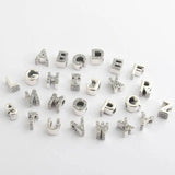 A-R Women Bracelets Bead Charm Alphabet 26 Letters Beads Lady Bracelet Bangle