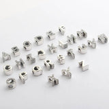 A-R Women Bracelets Bead Charm Alphabet 26 Letters Beads Lady Bracelet Bangle