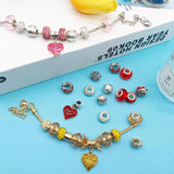 Charm Kit Big Hole Spacer Beads for Jewelry Making DIY Bracelet