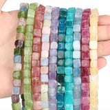 Cube Aquamarines Amethysts Crystal Quartz Loose Beads 8mm