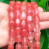 Cherry Quartz Stone Beads 8x12mm Natural Loose Spacer Bead