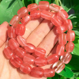Cherry Quartz Stone Beads 8x12mm Natural Loose Spacer Bead