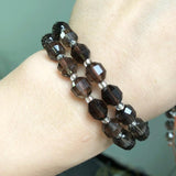 8mm Faceted Smoky Quartz Loose Stone Beads for Jewelry Making
