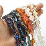 Glass Flower Spacer Beads 12mm x 12mm 1Strand