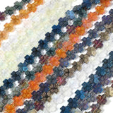 Glass Flower Spacer Beads 12mm x 12mm 1Strand