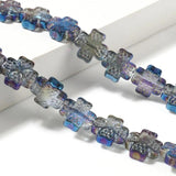 Glass Flower Spacer Beads 12mm x 12mm 1Strand