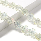 Glass Flower Spacer Beads 12mm x 12mm 1Strand