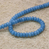 Natural Stone Aquamarines Jades Beads 5x8mm Abacus Round Shape