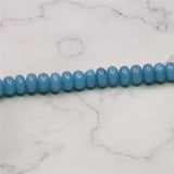 Natural Stone Aquamarines Jades Beads 5x8mm Abacus Round Shape
