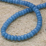 Natural Stone Aquamarines Jades Beads 5x8mm Abacus Round Shape
