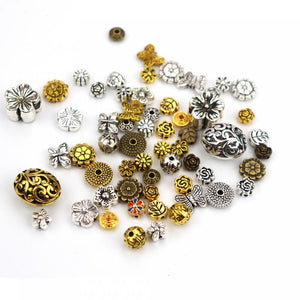 100pcs Butterfly Vintage Metal Spacer Beads for Jewelry Making
