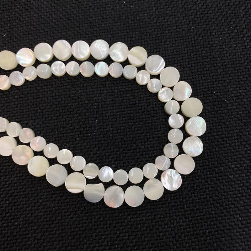 Mother of Pearl Shell Beads 6mm DIY Jewelry Making Necklace Bracelet Charms