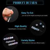 Stainless Steel Eye Flat Head Pin Ball Head Pins 50-100Pcs