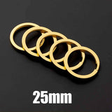 Stainless Steel Key Ring Split Ring Key Chain Parts Hook 10pcs