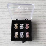 Sterling Silver Bax Bear Earring Backs Heart Lifters Set
