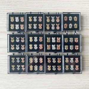 Sterling Silver Bax Bear Earring Backs Heart Lifters Set