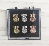 Sterling Silver Bax Bear Earring Backs Heart Lifters Set