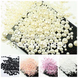 1000Pcs 50g Mixed Craft ABS Pearls Flatback Beads DIY Decoration