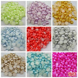 1000Pcs 50g Mixed Craft ABS Pearls Flatback Beads DIY Decoration