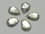 100pcs 13*18mm Acrylic Teardrop Rhinestone Flatback DIY Decoration Jewelry
