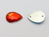 100pcs 13*18mm Acrylic Teardrop Rhinestone Flatback DIY Decoration Jewelry