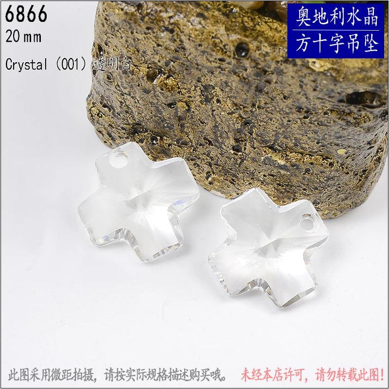 Cross Pendant Crystals From Austria 20mm Rhinestone Loose Beads