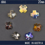 Cross Pendant Crystals From Austria 20mm Rhinestone Loose Beads