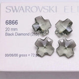 Cross Pendant Crystals From Austria 20mm Rhinestone Loose Beads