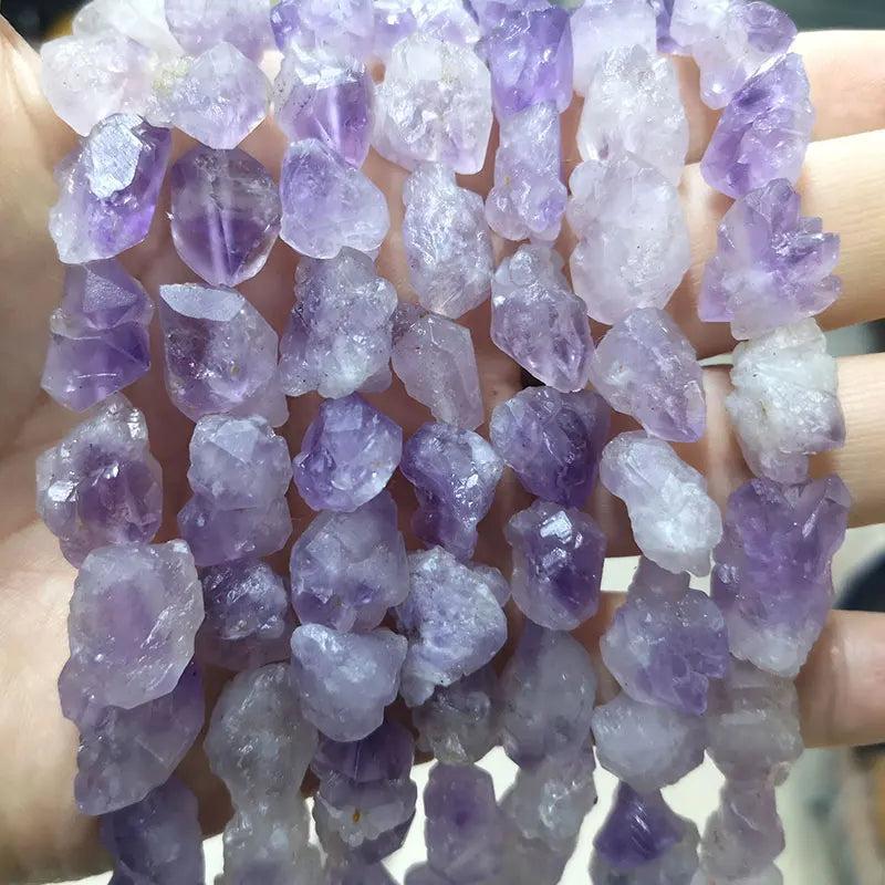 Natural Amethyst Irregular Beads 8-10MM 15''